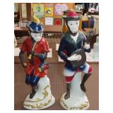 Pair of Porcelain Orchestra Monkeys - 16"t