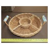 Wicker Serving Tray - 15"