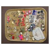 Tray Lot of Costume Jewelry