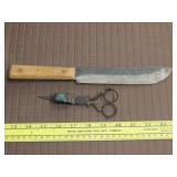 Old Knife & Candle Wick Trimmer