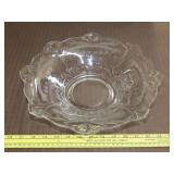 Indiana Glass Etched Center Bowl - 13"