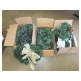 Lot of Christmas Greenery & Lights