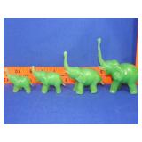 Set of Four Jadeite Elephants
