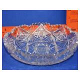 Cut Glass Bowl - 8"