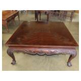 Mahogany Ball & Claw Chippendale Coffee Table