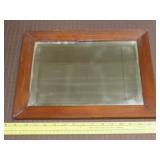 Wood Framed Mirror - 15"x11"