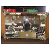 Gold Scroll Frame Wall Mirror - 52"x34"