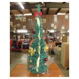 Collapsible Lighted Christmas Tree - 52" - Works