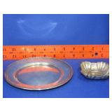 Sterling Plate & Salt Dish - 93g