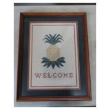 Framed Welcome Needle Point - 16"x20"