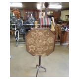 Antique Pole Screen - 59"t