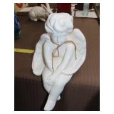 Dept 56 Ceramic Ledge Sitting Cherub - 12"