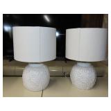 Pair of Table Lamps - 15"