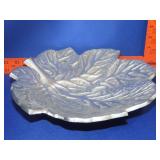 Aluminum Leaf Bowl - 11"