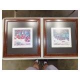 Framed Strawberry & Blackberry Prints - 20"x22"