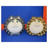 Two Wood Cats