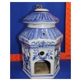 Blue & White Hanging Candle Holder