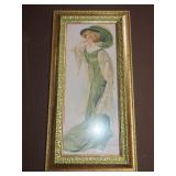 Framed Romona Print - 12"x24"