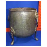 Footed Brass Planter