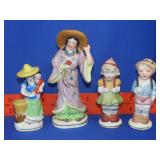 Four Figurines - Japan / Occupied Japan