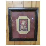 Framed Monkey Wall Art - 26"x30"