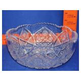 Cut Crystal Bowl - 8"