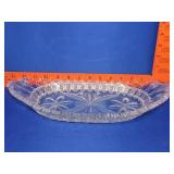 Cut Crystal Celery Dish - 13"