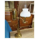 Brass One Arm Student Desk Lamp - 22"