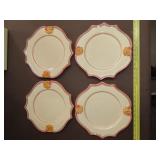 4 Horchow Medici Dinner Plates - 12"