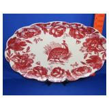 Andrea Woodland Toile Platter - 20"