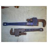 Two Kobalt Pipe Wrenchs
