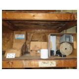 Shelf/Bin Lot of HVAC & Electrical Parts