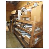 Large Shelf Lot of HVAC Louvers and Vents