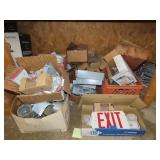 Shelf/Bin Lot of HVAC & Electrical Parts