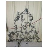 Vintage Christmas Lighted Yard Art