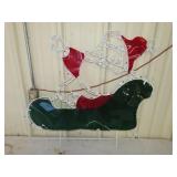 Vintage Santa in Sleigh Light Sculpture