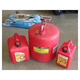 Three Gas Cans