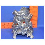 Metal Hummingbird Candle Holder