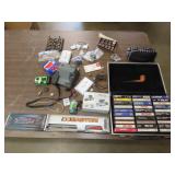 Table Lot w/ Cassettes, Arrows, Polaroid, Etc