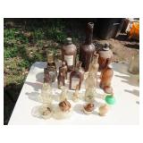 Lot of Old Glass Bottles