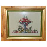 Framed Wool Needlepoint - 25"x20"