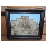 Framed Central Belting Building - 18"x15"