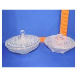 Two Glass Candy Dishes