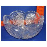 Cut Crystal Bowl - 9"