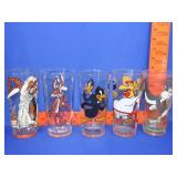 5 Looney Toone Character Glasses