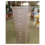Metal 4 Drawer Filing Cabinet - 52"T