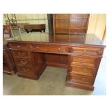 Secretary Desk w/ Glass Top
