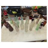 Lot of Glass Drink Bottles