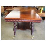 Antique Ball & Claw Footed Center Table