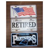 3 Metal Bumper Tags